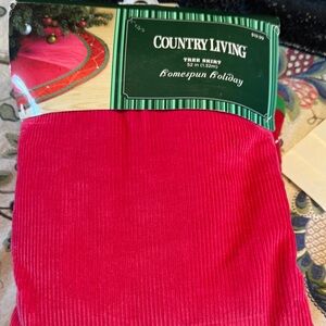 Country Living Red Tree Skirt  vintage